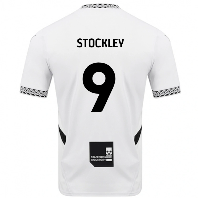 Danxen Kinderen Jayden Stockley #9 Wit Thuisshirt Thuistenue 2024/25 T-Shirt