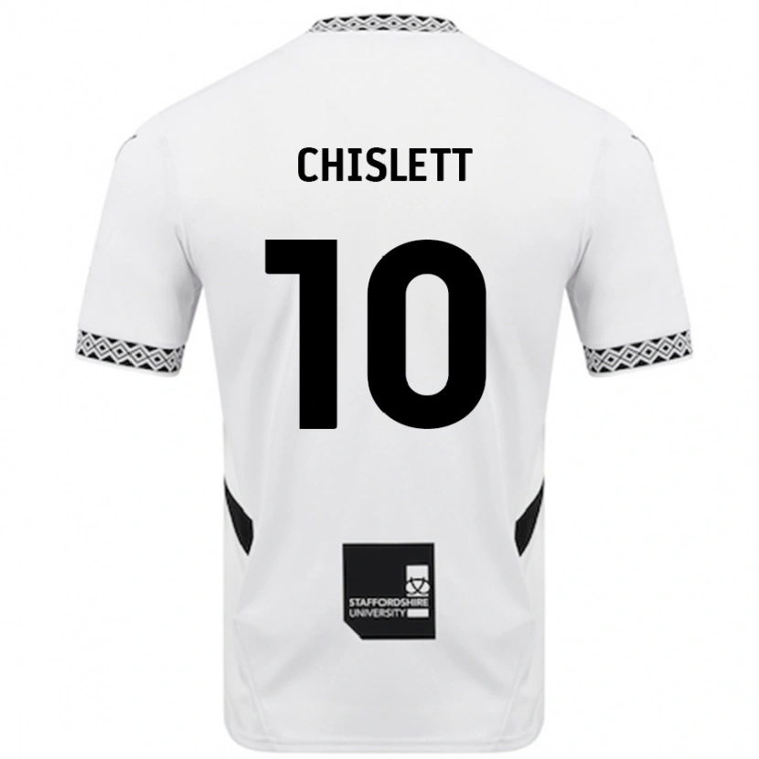 Danxen Kinderen Ethan Chislett #10 Wit Thuisshirt Thuistenue 2024/25 T-Shirt