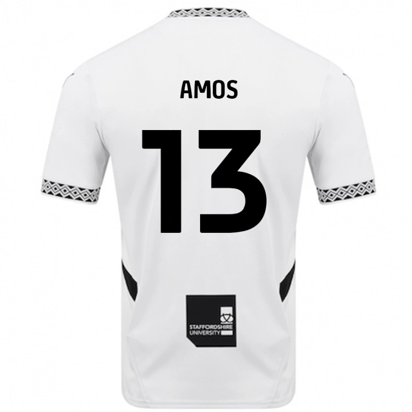 Danxen Kinderen Ben Amos #13 Wit Thuisshirt Thuistenue 2024/25 T-Shirt