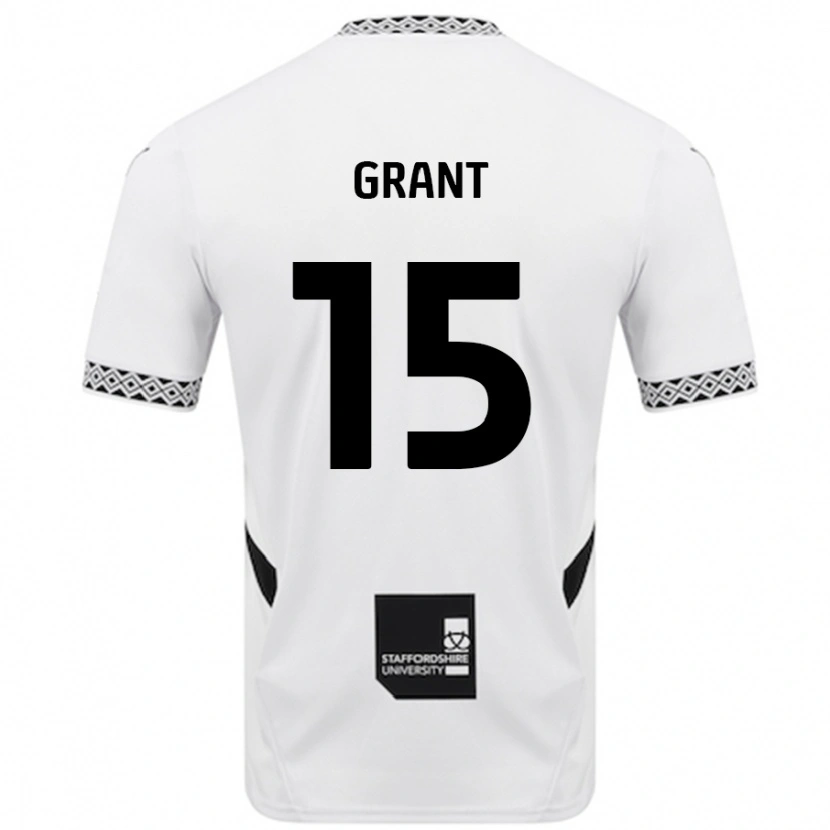 Danxen Kinderen Conor Grant #15 Wit Thuisshirt Thuistenue 2024/25 T-Shirt