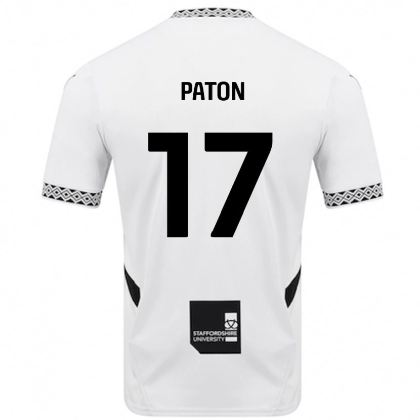 Danxen Kinderen Ruari Paton #17 Wit Thuisshirt Thuistenue 2024/25 T-Shirt