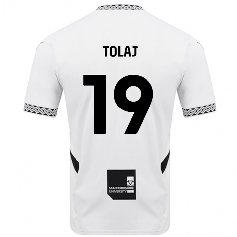 Danxen Kinderen Lorent Tolaj #19 Wit Thuisshirt Thuistenue 2024/25 T-Shirt