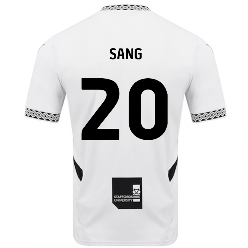 Danxen Kinderen Tom Sang #20 Wit Thuisshirt Thuistenue 2024/25 T-Shirt