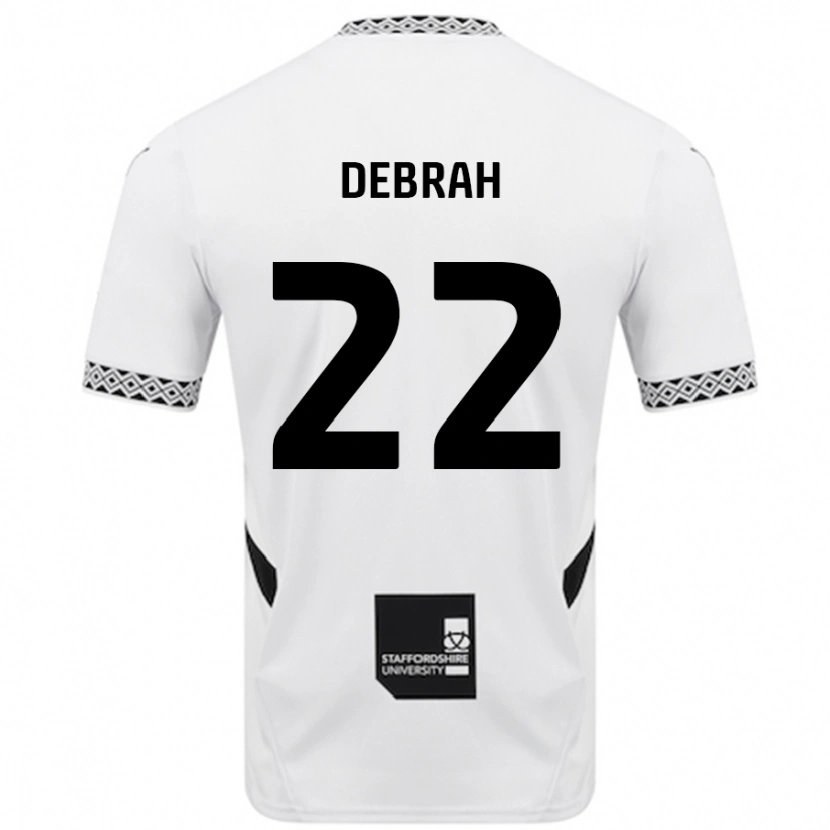 Danxen Kinderen Jesse Debrah #22 Wit Thuisshirt Thuistenue 2024/25 T-Shirt