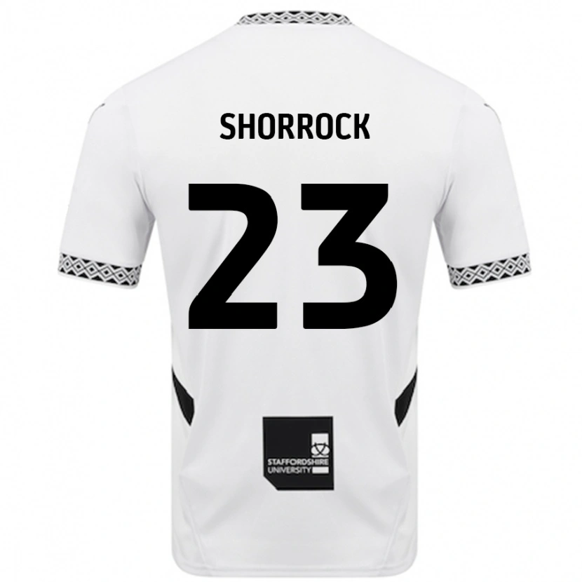 Danxen Kinderen Jack Shorrock #23 Wit Thuisshirt Thuistenue 2024/25 T-Shirt