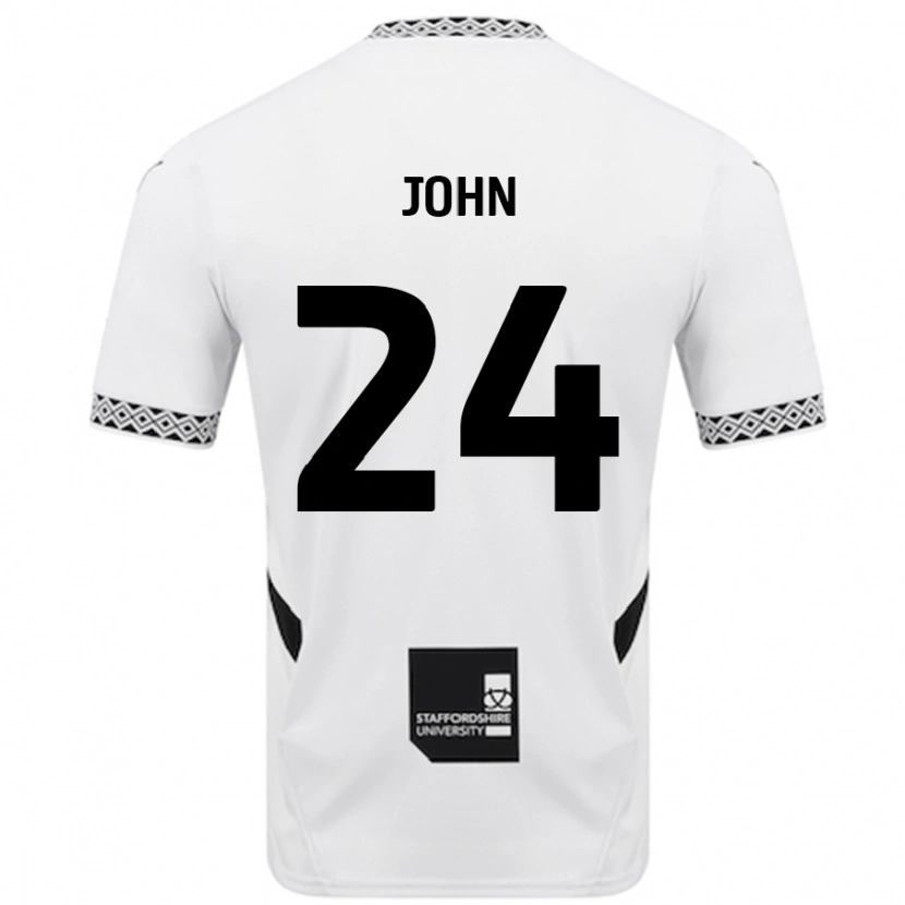 Danxen Kinderen Kyle John #24 Wit Thuisshirt Thuistenue 2024/25 T-Shirt