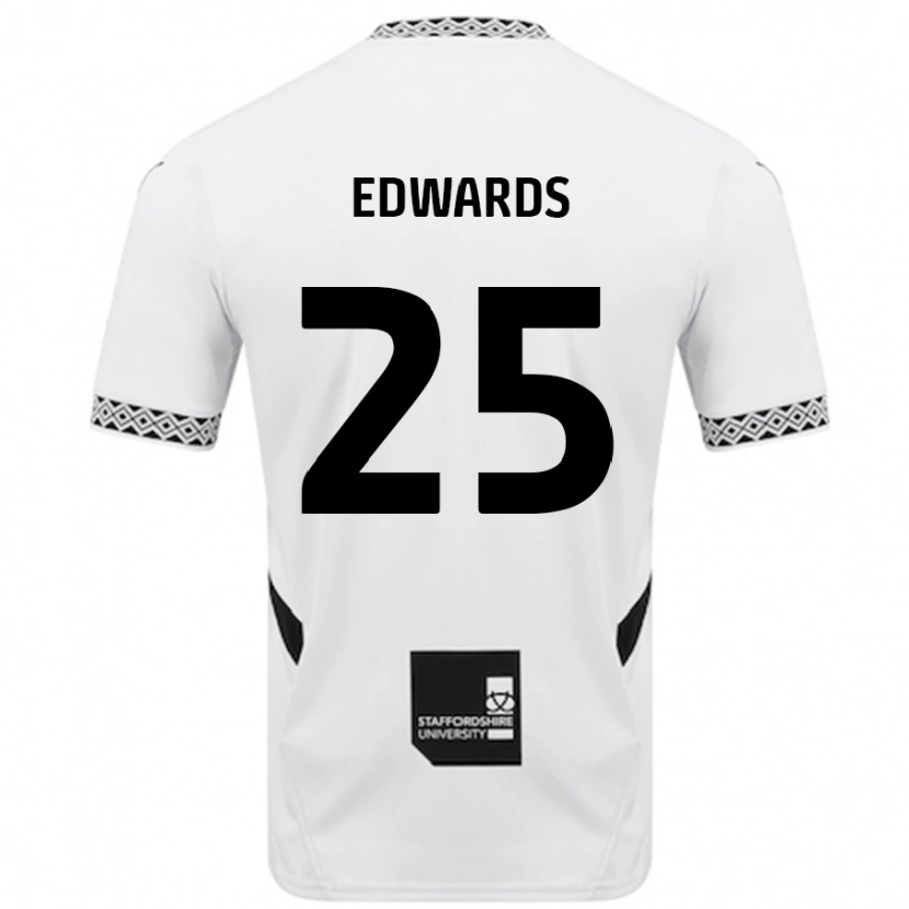 Danxen Kinderen Diamond Edwards #25 Wit Thuisshirt Thuistenue 2024/25 T-Shirt