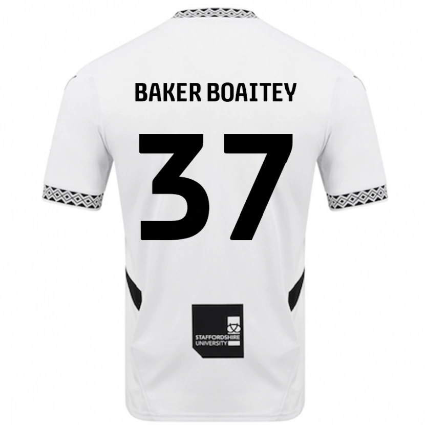 Danxen Kinderen Benicio Baker-Boaitey #37 Wit Thuisshirt Thuistenue 2024/25 T-Shirt