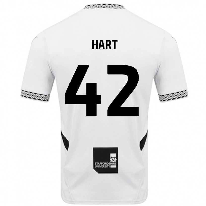 Danxen Kinderen Sam Hart #42 Wit Thuisshirt Thuistenue 2024/25 T-Shirt