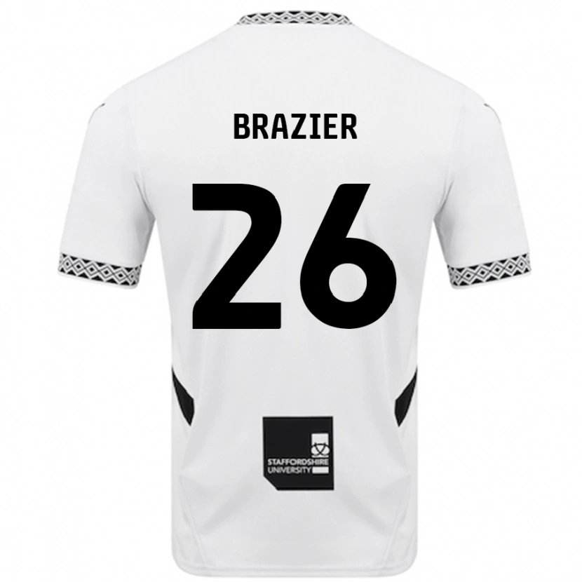 Danxen Kinderen Liam Brazier #26 Wit Thuisshirt Thuistenue 2024/25 T-Shirt