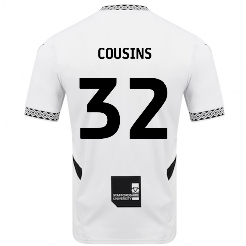 Danxen Kinderen Logan Cousins #32 Wit Thuisshirt Thuistenue 2024/25 T-Shirt