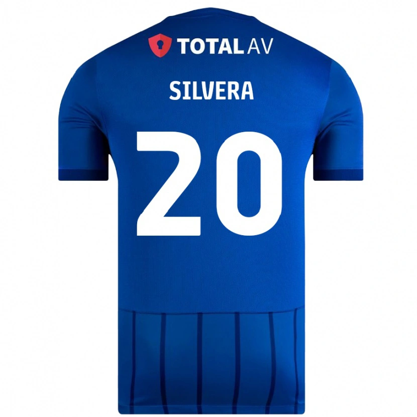 Danxen Kinderen Sam Silvera #20 Blauw Thuisshirt Thuistenue 2024/25 T-Shirt