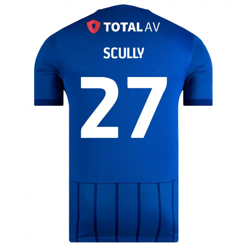 Danxen Kinderen Anthony Scully #27 Blauw Thuisshirt Thuistenue 2024/25 T-Shirt