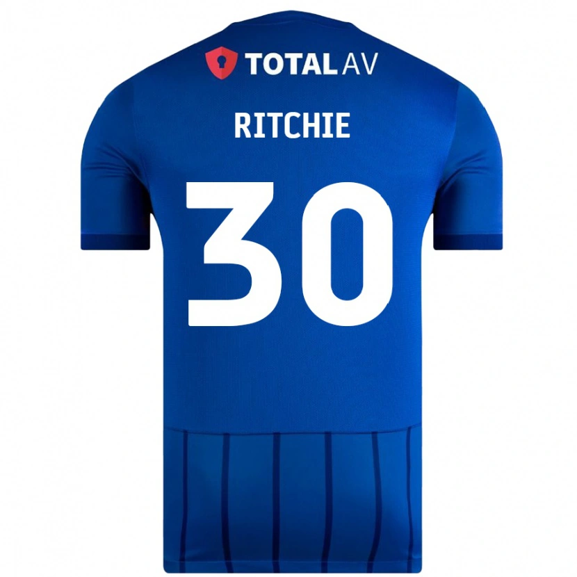 Danxen Kinderen Matt Ritchie #30 Blauw Thuisshirt Thuistenue 2024/25 T-Shirt