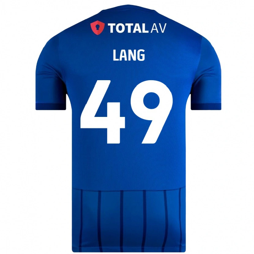 Danxen Kinderen Callum Lang #49 Blauw Thuisshirt Thuistenue 2024/25 T-Shirt