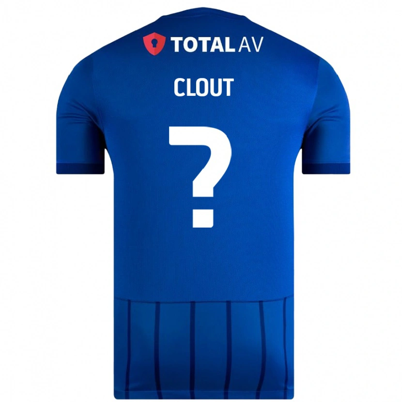 Danxen Kinderen Harry Clout #0 Blauw Thuisshirt Thuistenue 2024/25 T-Shirt