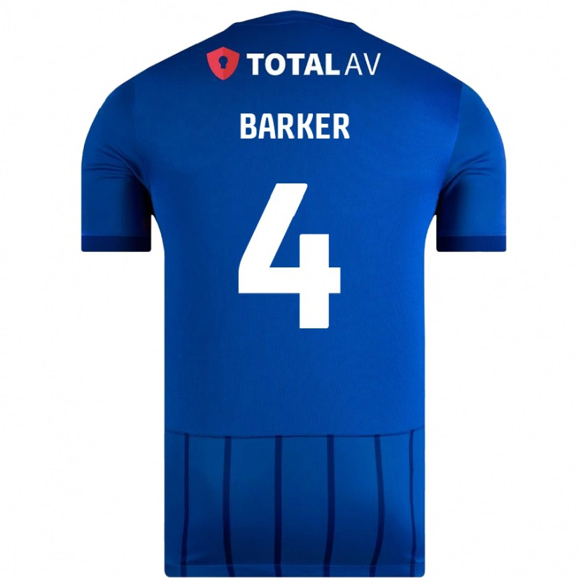 Danxen Kinderen Sophie Barker #4 Blauw Thuisshirt Thuistenue 2024/25 T-Shirt