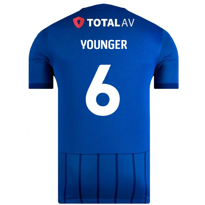 Danxen Kinderen Jazz Younger #6 Blauw Thuisshirt Thuistenue 2024/25 T-Shirt