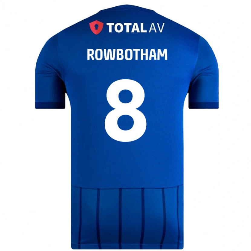 Danxen Kinderen Ava Rowbotham #8 Blauw Thuisshirt Thuistenue 2024/25 T-Shirt