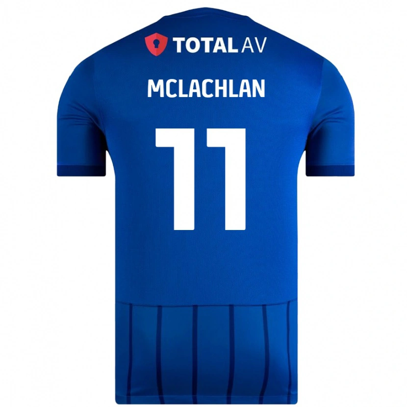 Danxen Kinderen Daisy Mclachlan #11 Blauw Thuisshirt Thuistenue 2024/25 T-Shirt