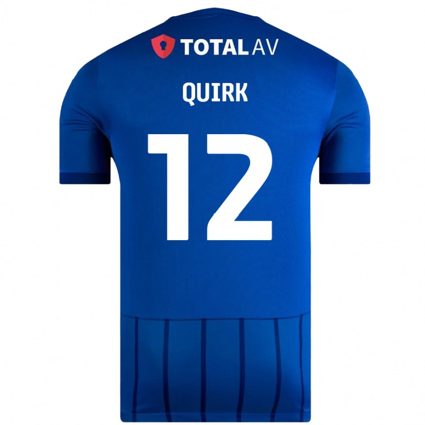 Danxen Kinderen Sophie Quirk #12 Blauw Thuisshirt Thuistenue 2024/25 T-Shirt