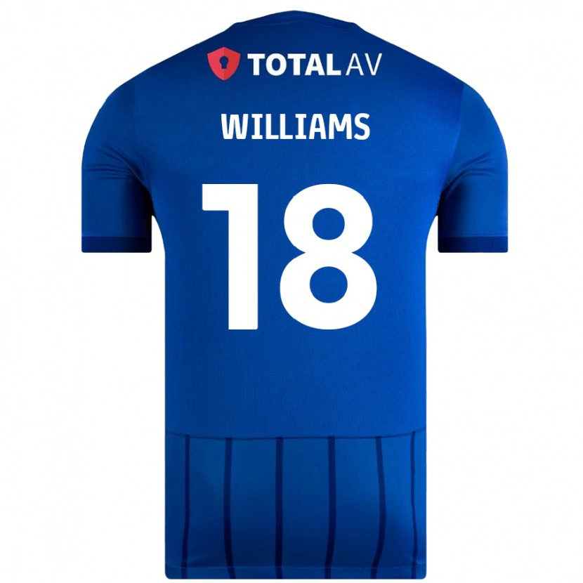 Danxen Kinderen Scarlett Williams #18 Blauw Thuisshirt Thuistenue 2024/25 T-Shirt