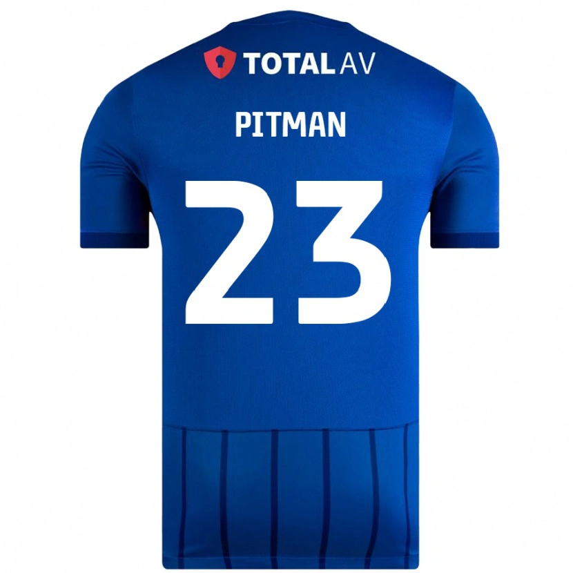 Danxen Kinderen Emily Pitman #23 Blauw Thuisshirt Thuistenue 2024/25 T-Shirt