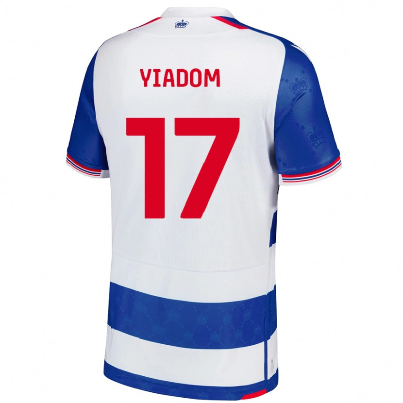 Danxen Kinderen Andy Yiadom #17 Blauw Wit Thuisshirt Thuistenue 2024/25 T-Shirt