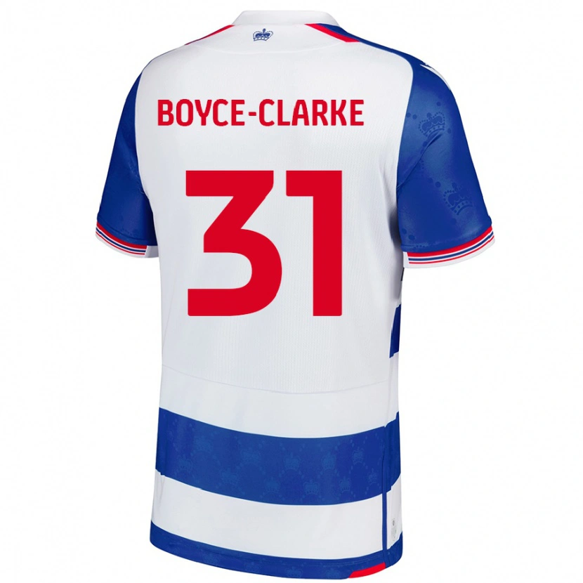 Danxen Kinderen Coniah Boyce-Clarke #31 Blauw Wit Thuisshirt Thuistenue 2024/25 T-Shirt