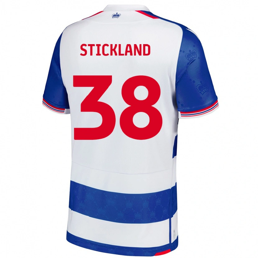 Danxen Kinderen Michael Stickland #38 Blauw Wit Thuisshirt Thuistenue 2024/25 T-Shirt