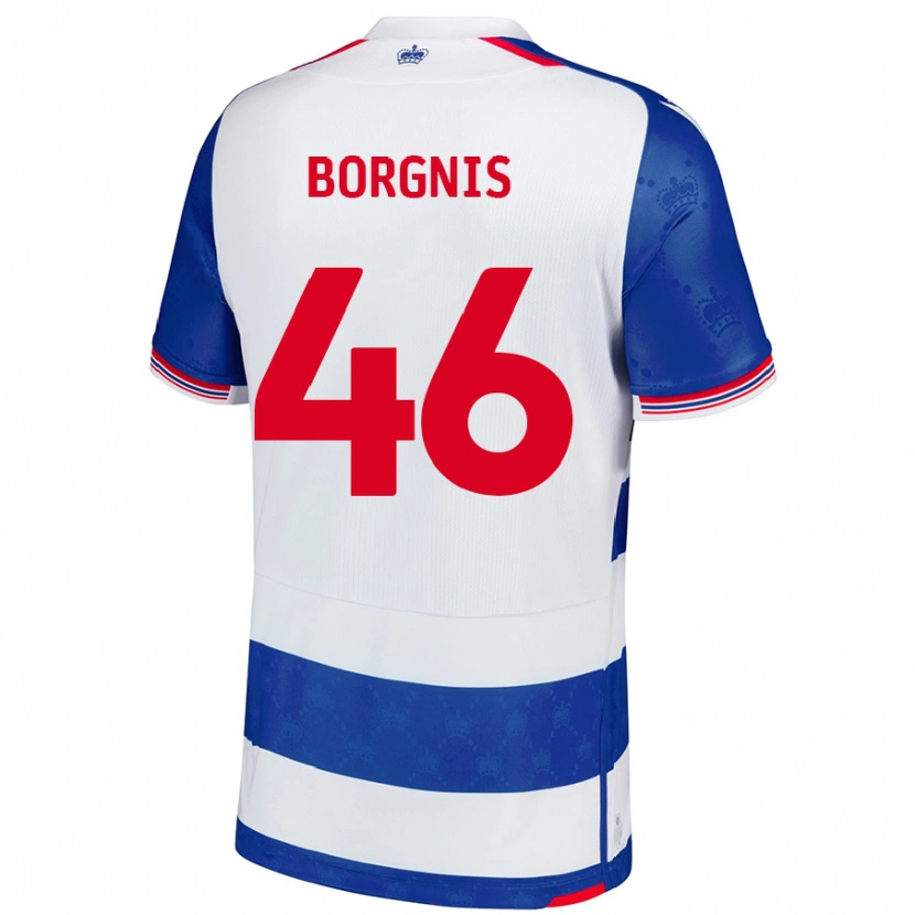 Danxen Kinderen Jacob Borgnis #46 Blauw Wit Thuisshirt Thuistenue 2024/25 T-Shirt