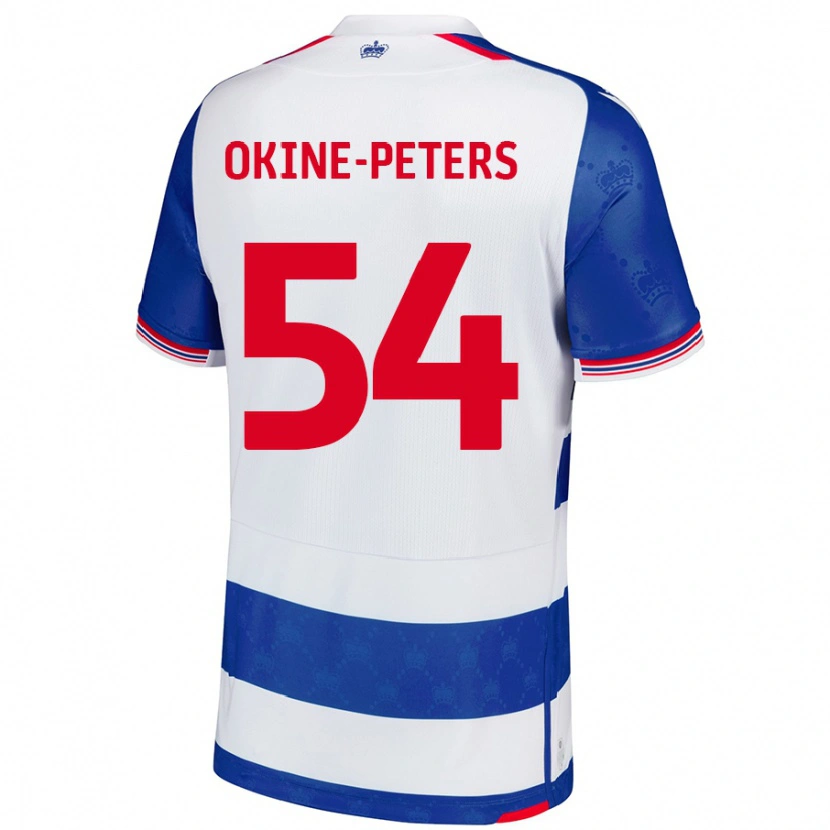 Danxen Kinderen Jeremiah Okine-Peters #54 Blauw Wit Thuisshirt Thuistenue 2024/25 T-Shirt