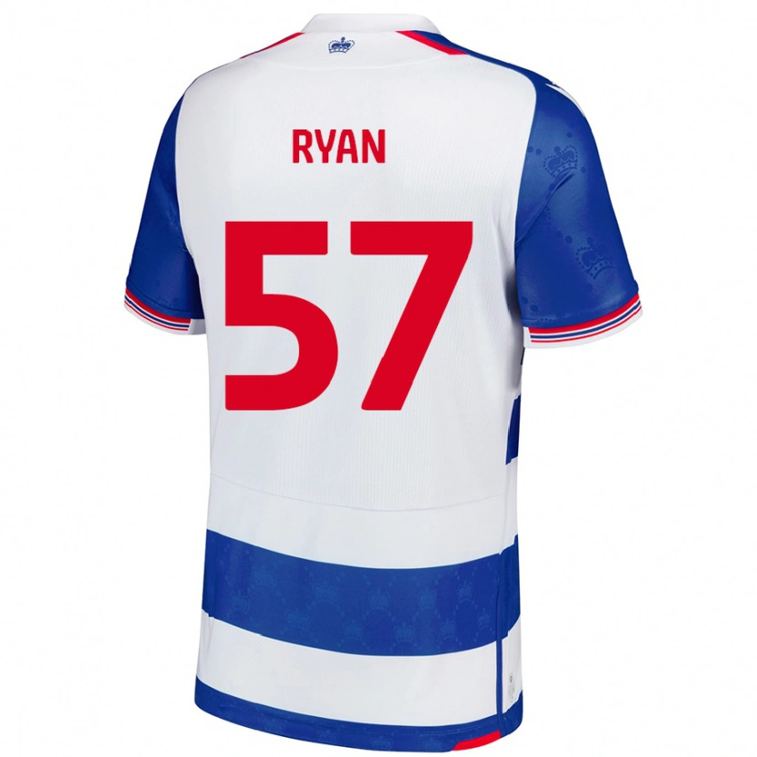 Danxen Kinderen John Ryan #57 Blauw Wit Thuisshirt Thuistenue 2024/25 T-Shirt