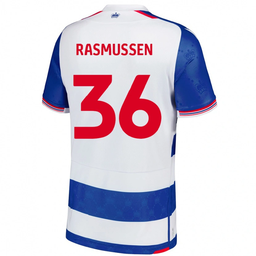 Danxen Kinderen Tash Rasmussen #36 Blauw Wit Thuisshirt Thuistenue 2024/25 T-Shirt