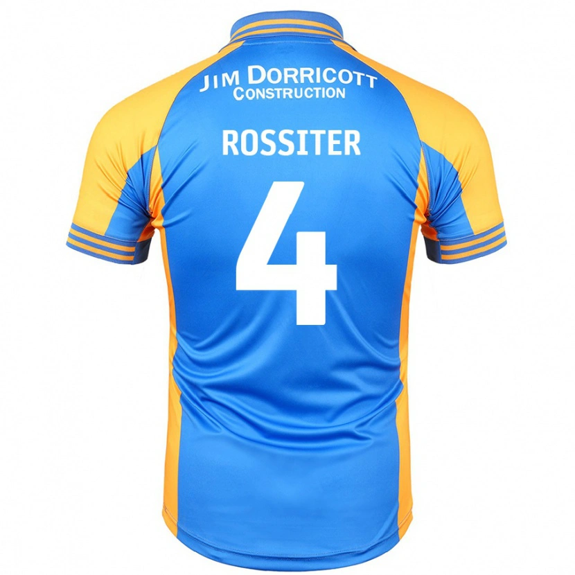 Danxen Kinderen Jordan Rossiter #4 Blauw Amber Thuisshirt Thuistenue 2024/25 T-Shirt