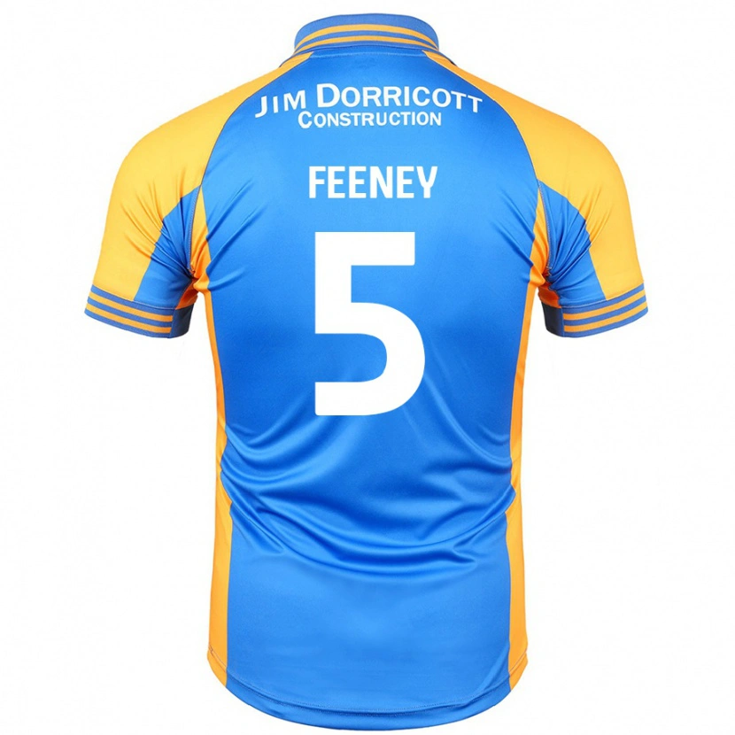 Danxen Kinderen Morgan Feeney #5 Blauw Amber Thuisshirt Thuistenue 2024/25 T-Shirt