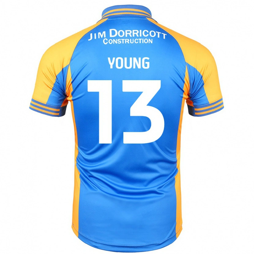 Danxen Kinderen Joe Young #13 Blauw Amber Thuisshirt Thuistenue 2024/25 T-Shirt