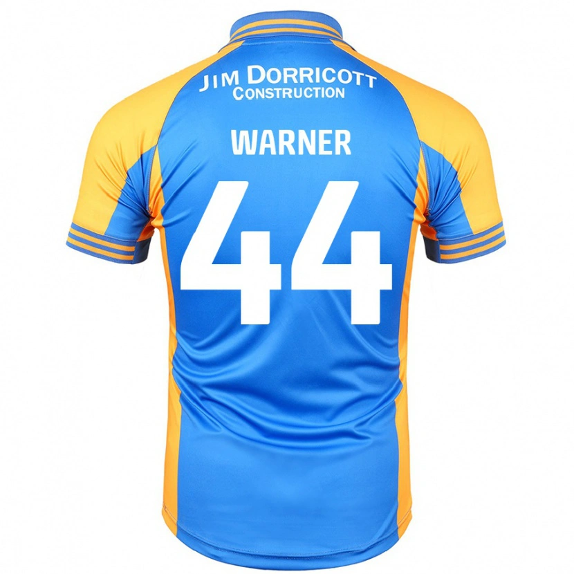 Danxen Kinderen James Warner #44 Blauw Amber Thuisshirt Thuistenue 2024/25 T-Shirt