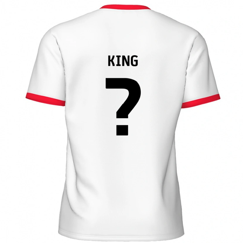 Danxen Kinderen Eli King #0 Wit Rood Thuisshirt Thuistenue 2024/25 T-Shirt