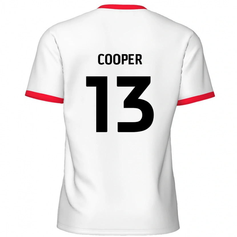 Danxen Kinderen Murphy Cooper #13 Wit Rood Thuisshirt Thuistenue 2024/25 T-Shirt