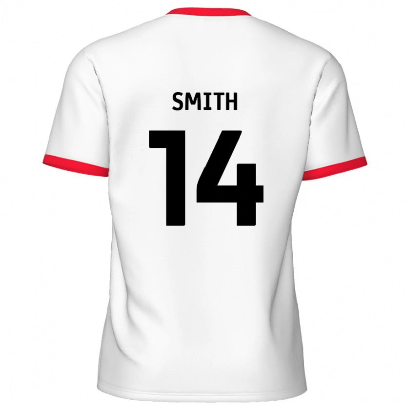 Danxen Kinderen Kane Smith #14 Wit Rood Thuisshirt Thuistenue 2024/25 T-Shirt