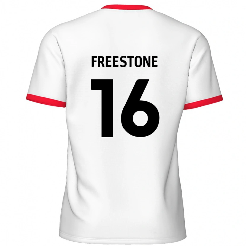 Danxen Kinderen Lewis Freestone #16 Wit Rood Thuisshirt Thuistenue 2024/25 T-Shirt