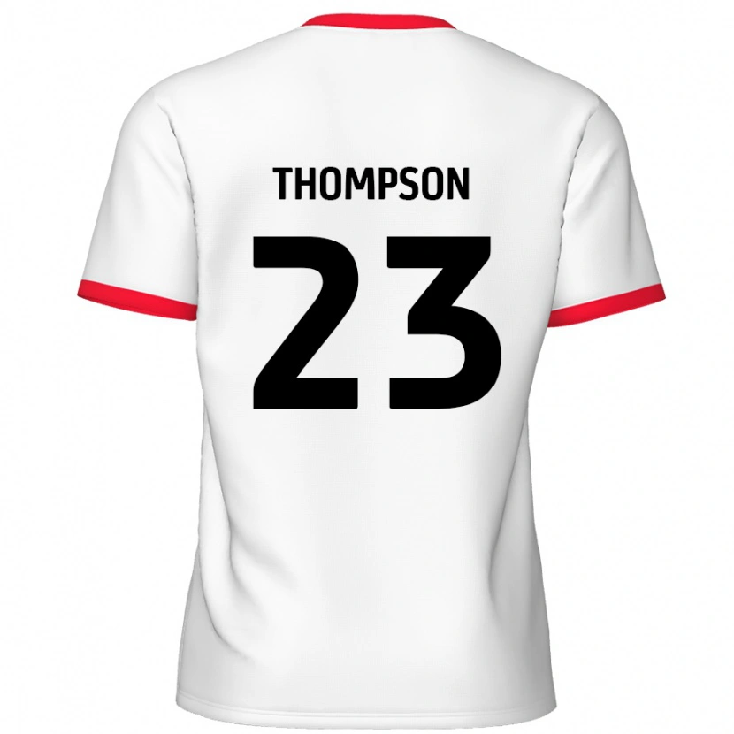 Danxen Kinderen Louis Thompson #23 Wit Rood Thuisshirt Thuistenue 2024/25 T-Shirt