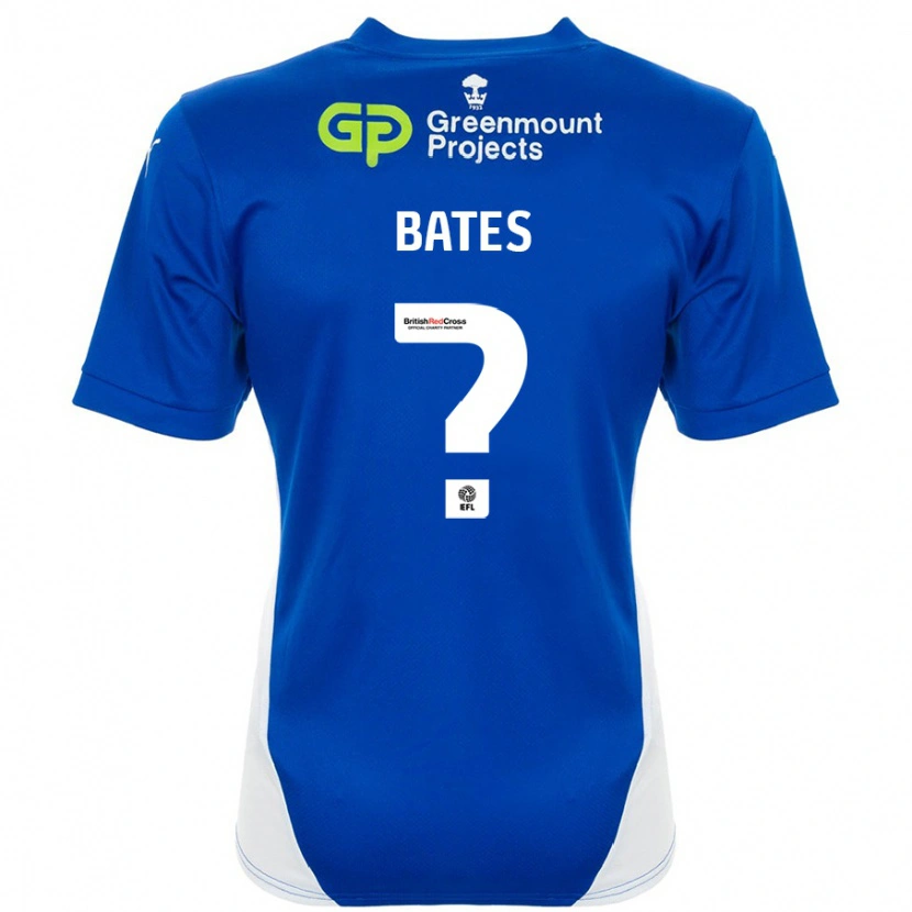 Danxen Kinderen Jack Bates #0 Blauw Wit Thuisshirt Thuistenue 2024/25 T-Shirt