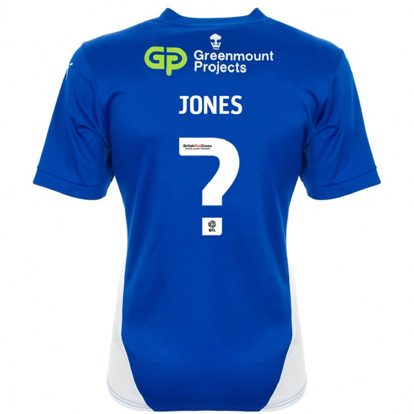 Danxen Kinderen Callum Jones #0 Blauw Wit Thuisshirt Thuistenue 2024/25 T-Shirt