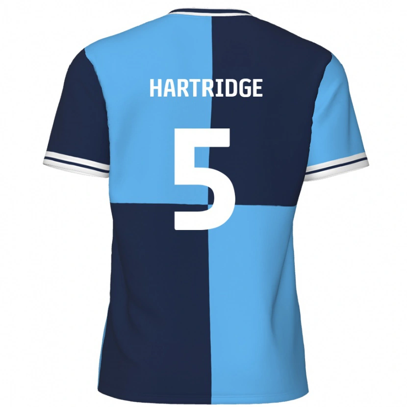 Danxen Kinderen Alex Hartridge #5 Hemelsblauw Donkerblauw Thuisshirt Thuistenue 2024/25 T-Shirt