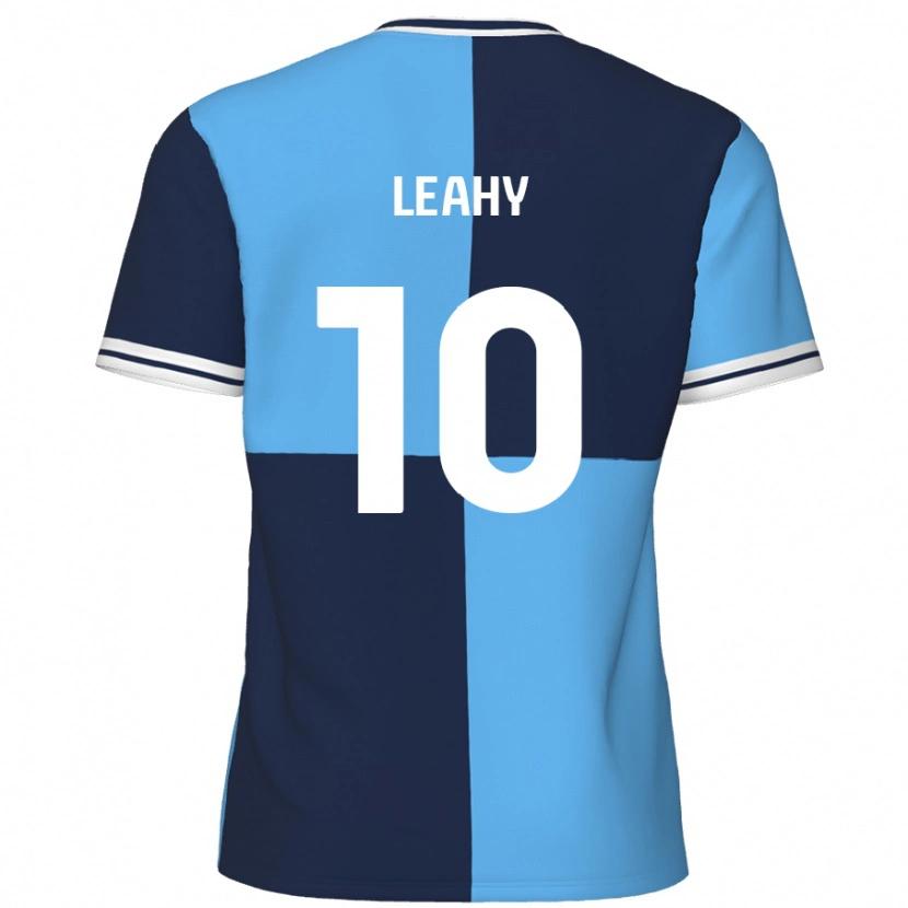 Danxen Kinderen Luke Leahy #10 Hemelsblauw Donkerblauw Thuisshirt Thuistenue 2024/25 T-Shirt