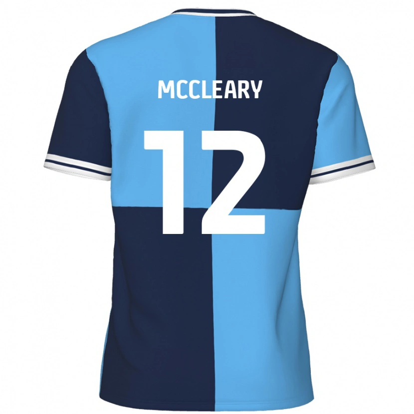 Danxen Kinderen Garath Mccleary #12 Hemelsblauw Donkerblauw Thuisshirt Thuistenue 2024/25 T-Shirt