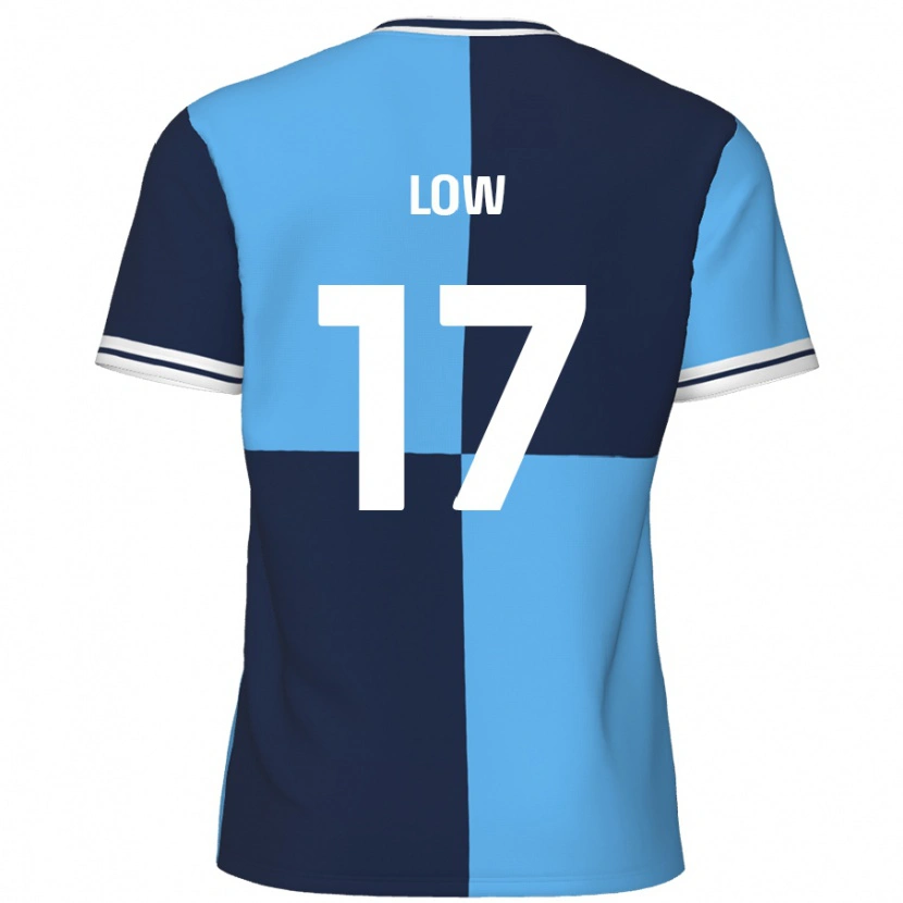 Danxen Kinderen Joe Low #17 Hemelsblauw Donkerblauw Thuisshirt Thuistenue 2024/25 T-Shirt