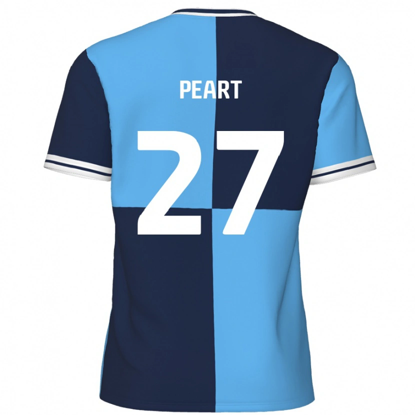 Danxen Kinderen Brody Peart #27 Hemelsblauw Donkerblauw Thuisshirt Thuistenue 2024/25 T-Shirt